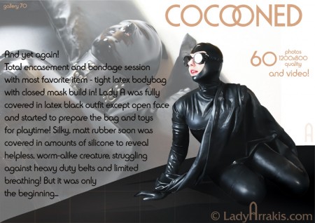 Cocooned  Total Enclosure In Tight Latex Bodybag