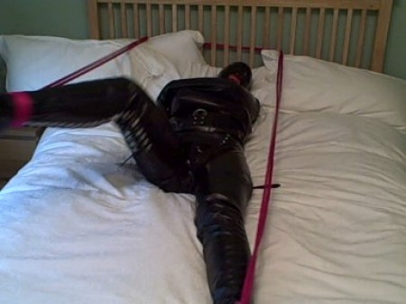 D K Bondage - Adreena In Rubber Straitjacket Bondage D K Bondage - Adreena In Rubber Straitjacket Bondage