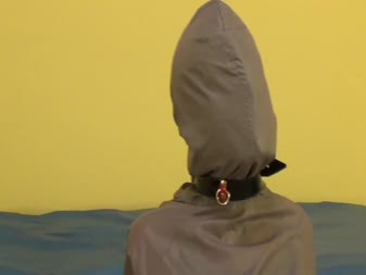 Clip 16 - Gothic **** in nylon jacket on backwards.The hood is double lined so it was hard to breath.This is a great video,that is real in the love of *********** bondage.What a lovely model she was.